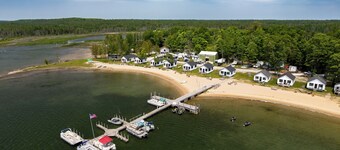 Sandy Beach & Sunset Views: Cedarville Cabin!