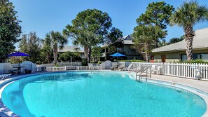 A heated pool