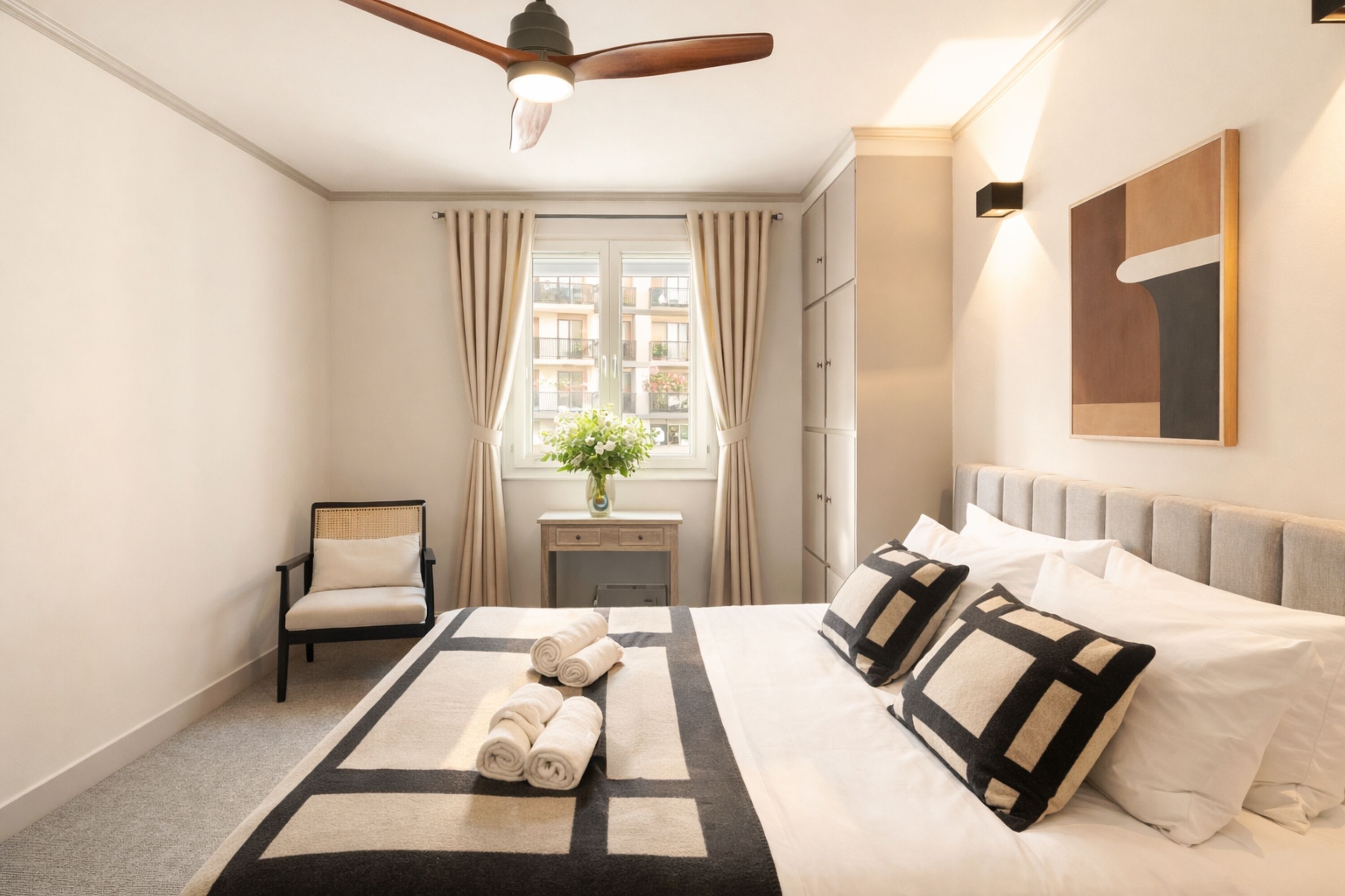 Premium Apartment, Courtyard View | Iron/ironing board, travel crib, free WiFi, bed sheets