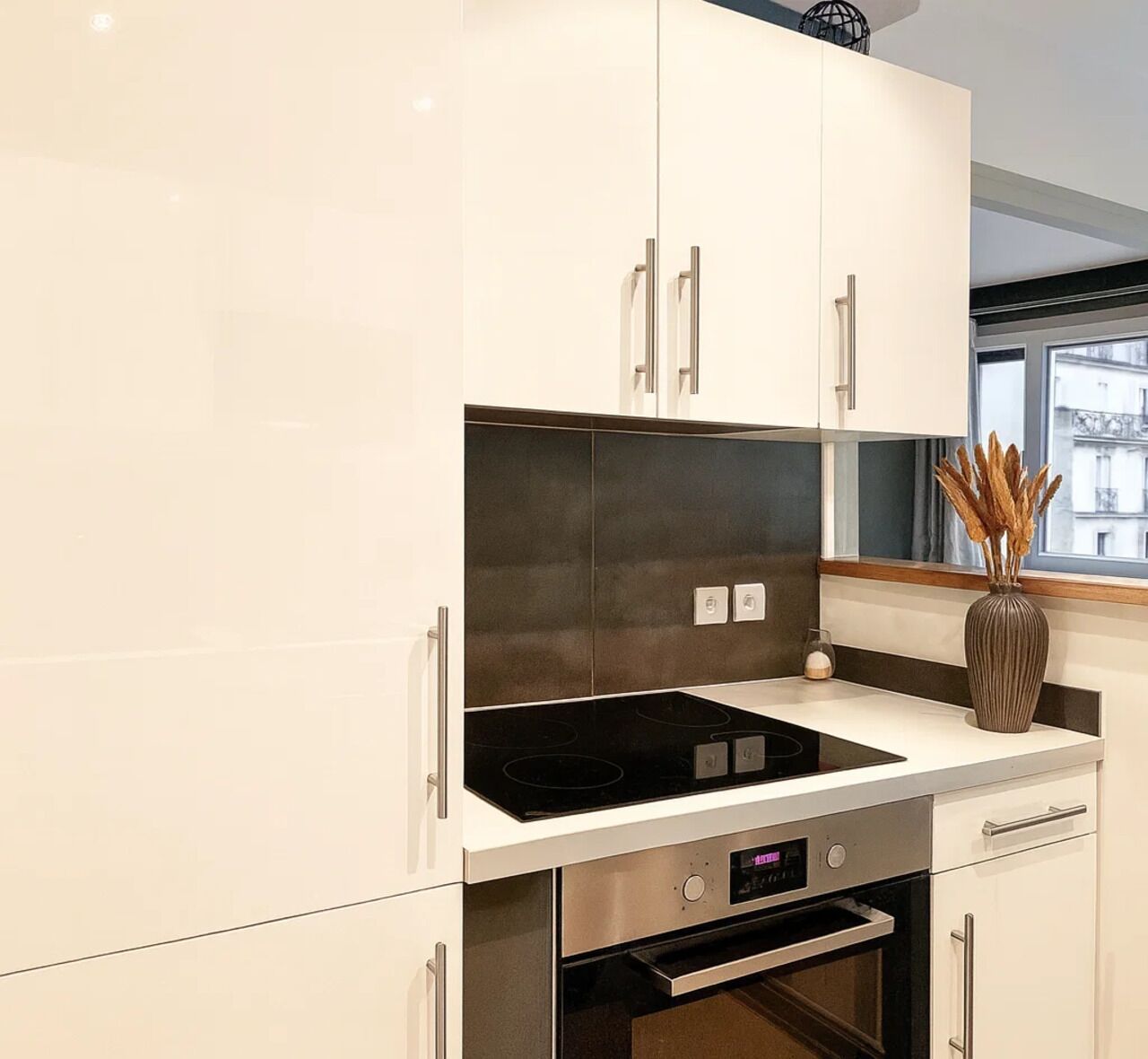 Premium-Apartment, Blick auf den Innenhof | Eigene Küche | Espressomaschine, Wasserkocher, Toaster