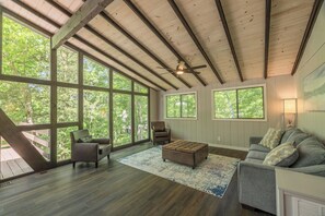 TV connectée, cheminée