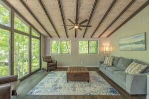 TV connectée, cheminée