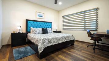 3 dormitorios, escritorio, tabla de planchar con plancha y wifi