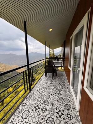 Premium Cottages | Balcony - The Grand Resort (Dhanaulti)