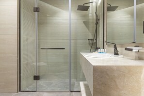 Hair dryer, towels