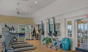 Condo, várias camas (Portofino Island Resort 1-1708) | Sala de fitness