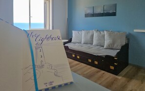 Interior - Spacious two-room apartment with sea view and air conditioning (San Lorenzo al Mare)