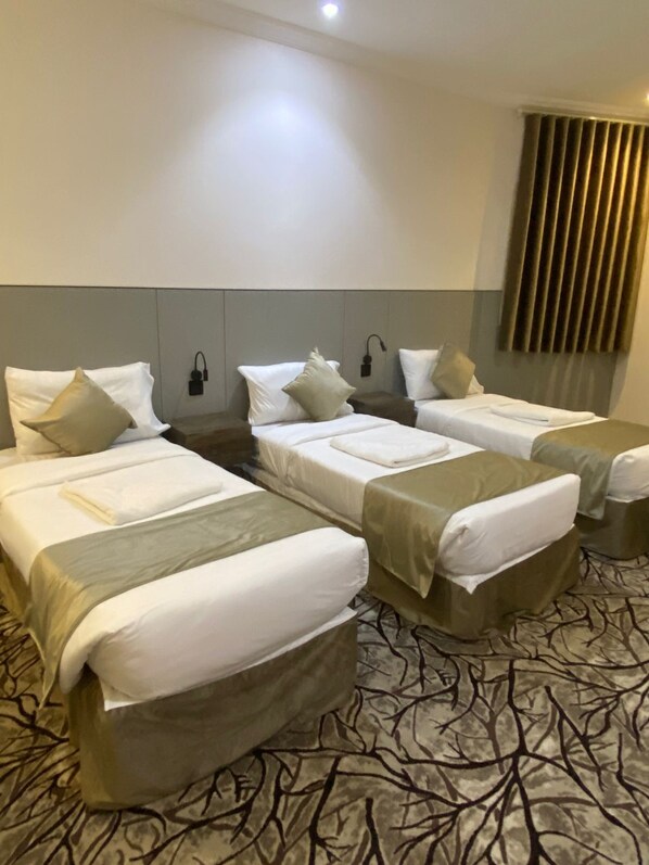 In-room safe, blackout curtains, soundproofing, free WiFi