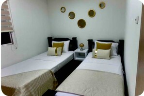 2 bedrooms, iron/ironing board, WiFi, bed sheets