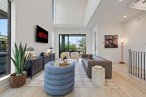 Smart TV, video games, ping pong, books