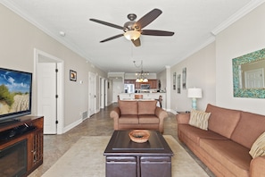 Smart TV, DVD player, books