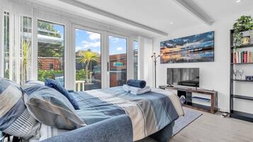 1 bedroom, iron/ironing board, travel crib, free WiFi