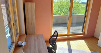 FeWo "Alpakaleben" im ökologischen Holzhaus mit traumhafter Aussicht und Alpakas
