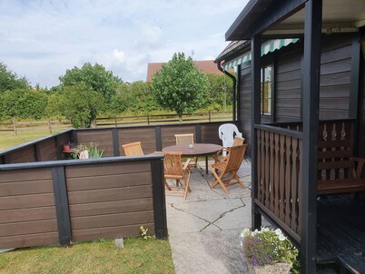 Villa w Open Fireplace and big Plot 5 min From the sea