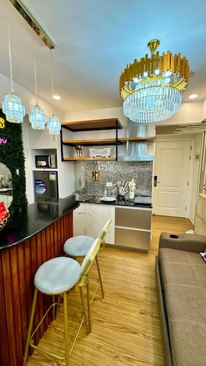 Apartment, 1 Schlafzimmer, barrierefrei, Balkon | Eigene Küche
