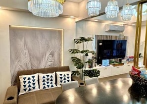 公寓, 1 間臥室, 無障礙, 露台 | 客廳