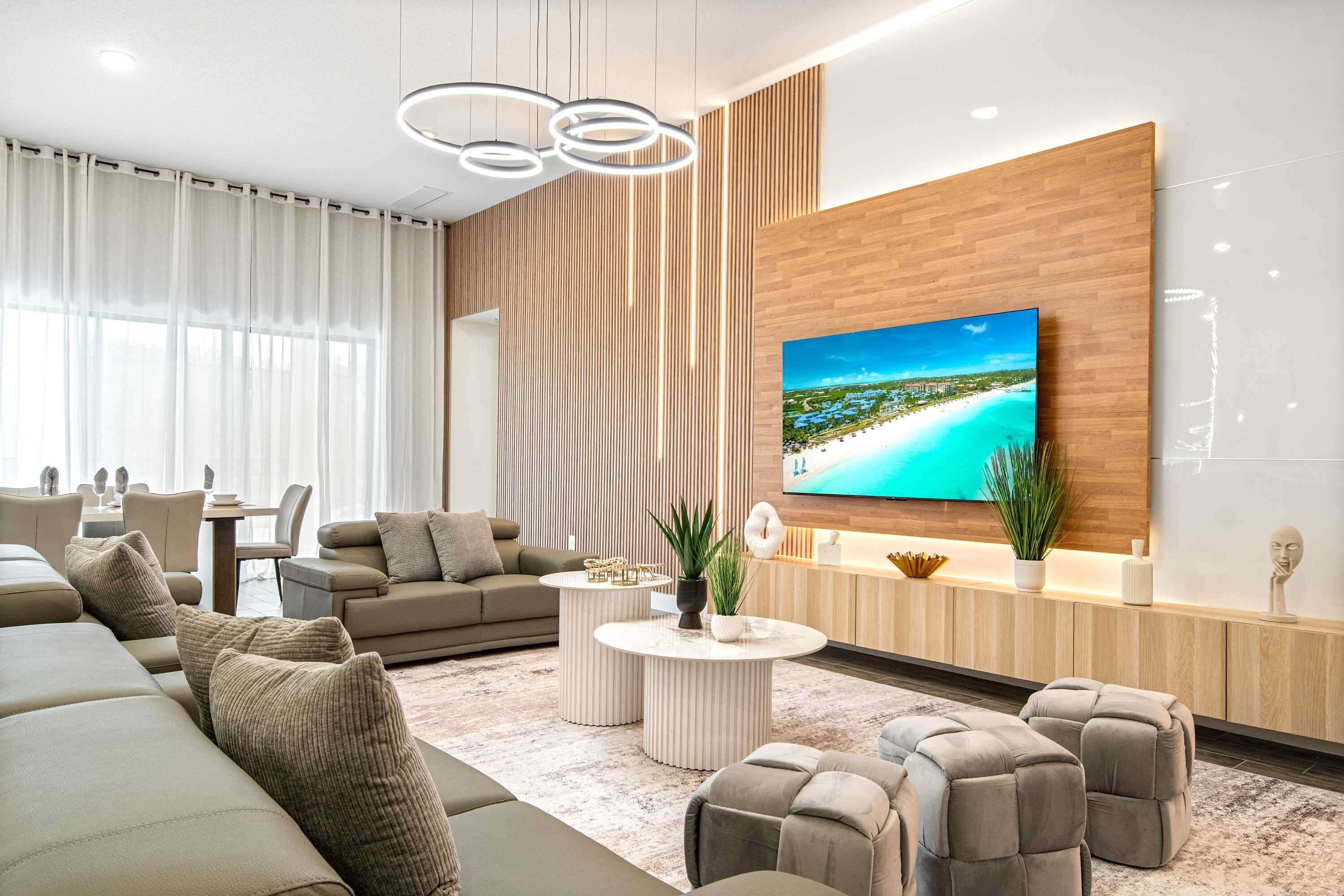 42-inch flat-screen TV with digital channels