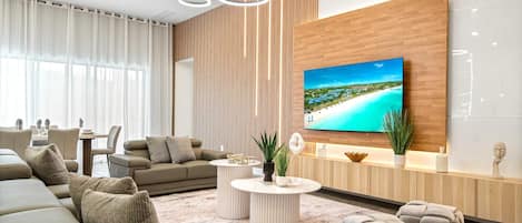 42-inch flat-screen TV with digital channels