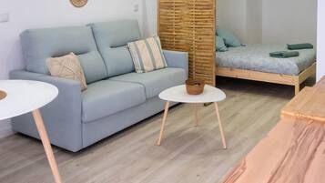 Appartement Classique, vue parc, en bord de plage | Coin séjour