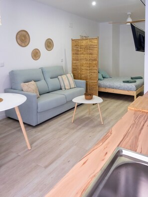 Appartement Classique, vue parc, en bord de plage | Coin séjour