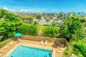 Piscine extérieure, piscine chauffée