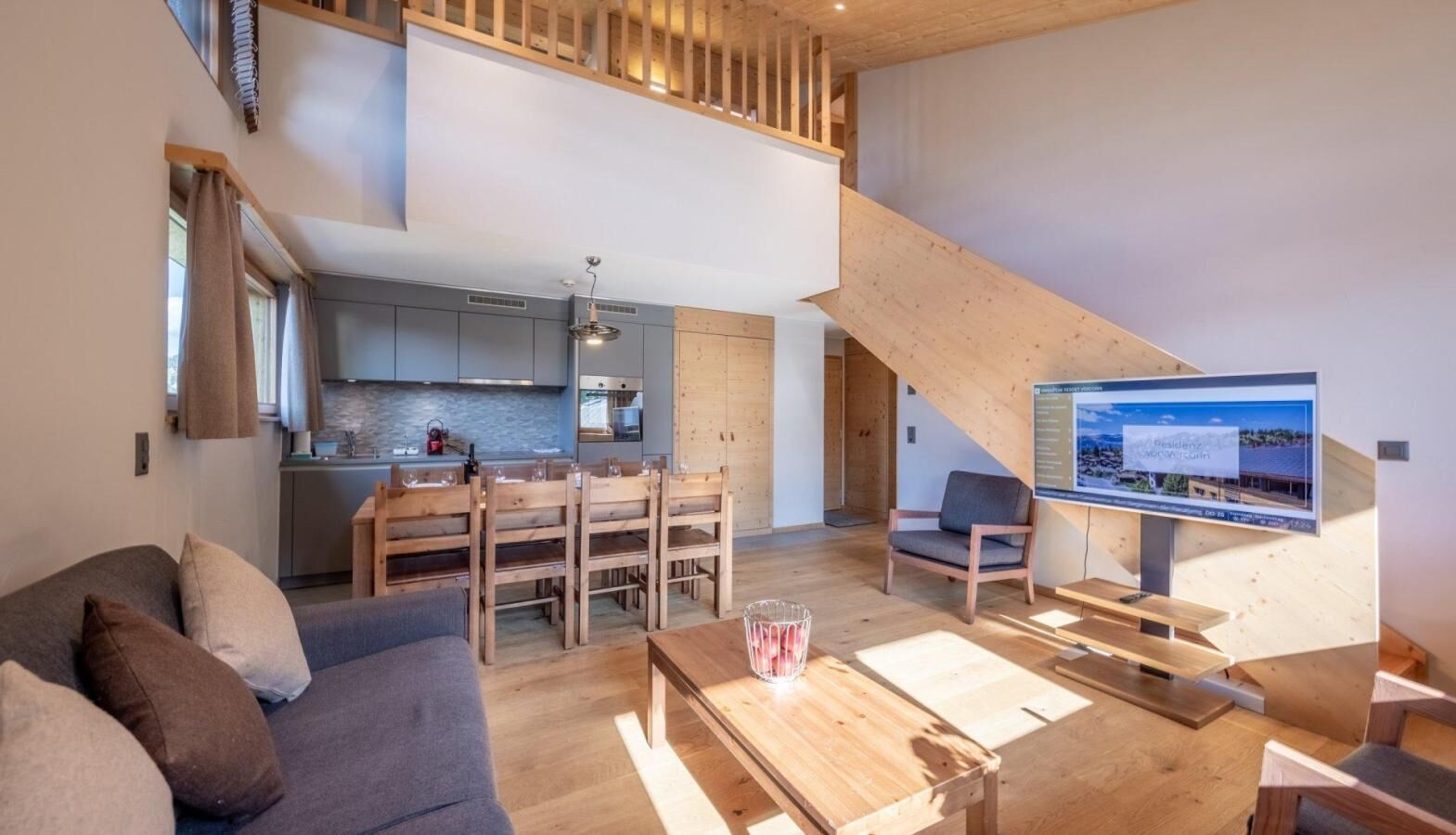 Wifi, Pied Des Pistes De Ski, Remise En Forme, Sauna, Hammam, Télévision, Casier à Ski, 79m² - Vercorin