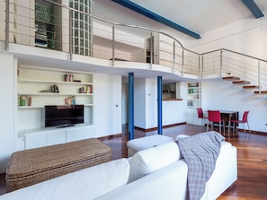 Living area - Parioli Luxury Loft With Terrace (Rome)
