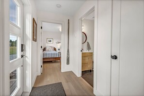 2 bedrooms, desk, iron/ironing board, free WiFi - Modern Cottage near Lunenburg - Ocean Views, Pet Friendly, Expansive Deck (LaHave)