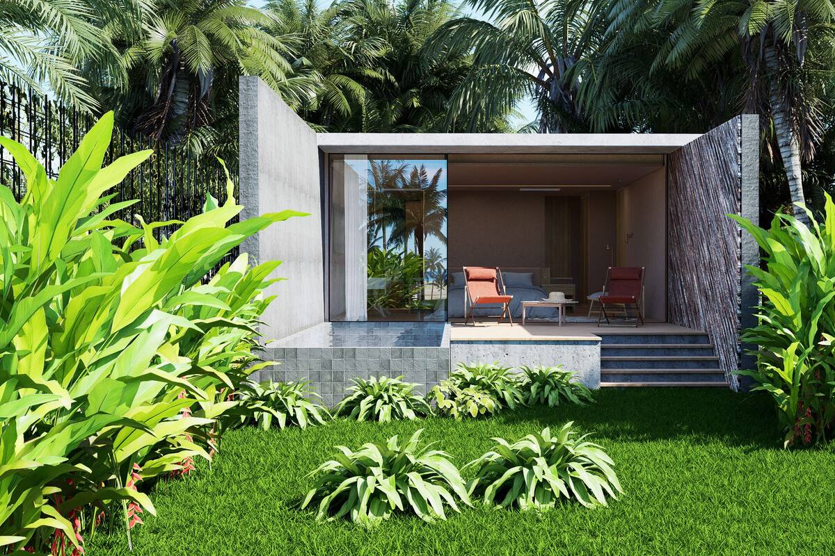 Chambre Double Deluxe, vue océan (Cabana Mar) | Minibar, coffres-forts dans les chambres, bureau, rideaux occultants