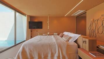 Deluxe Double Room, Ocean View (Cabana Mar) | Beach/ocean view