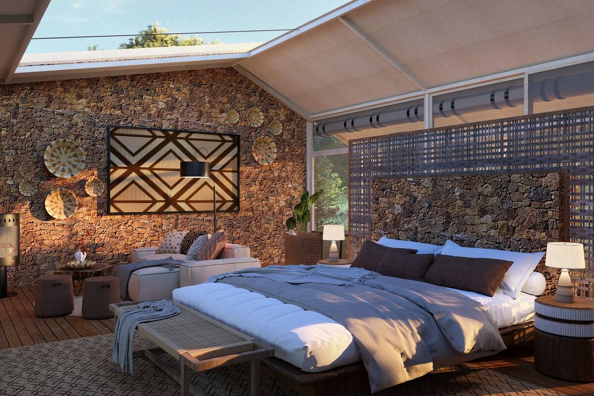 Deluxe Tent, 1 Double Bed, Park View, Garden Area | Premium bedding, memory foam beds, minibar, in-room safe