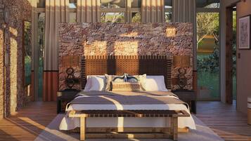 Ropa de cama de alta calidad, colchones con efecto memoria y minibar