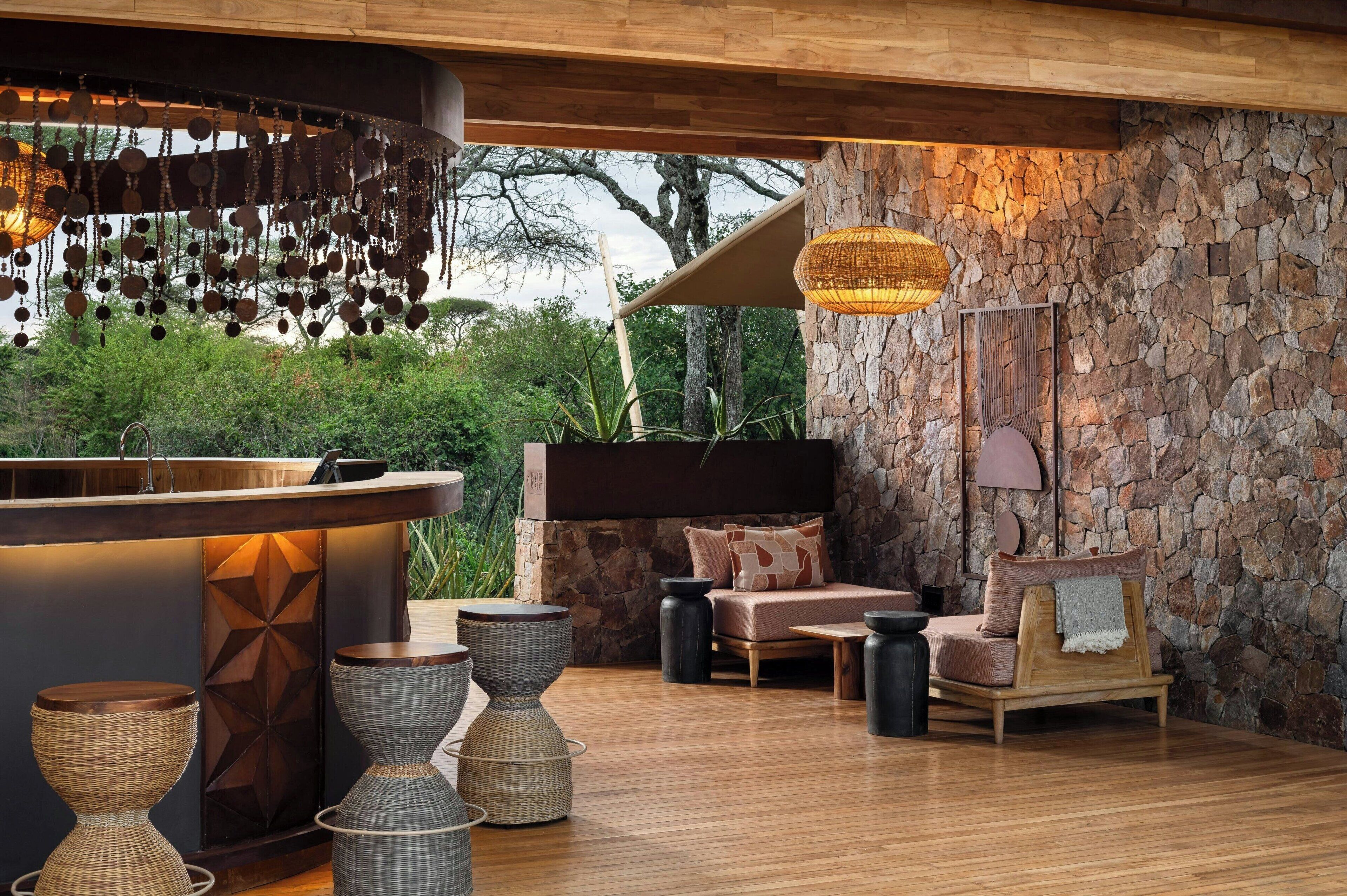 Poolside bar