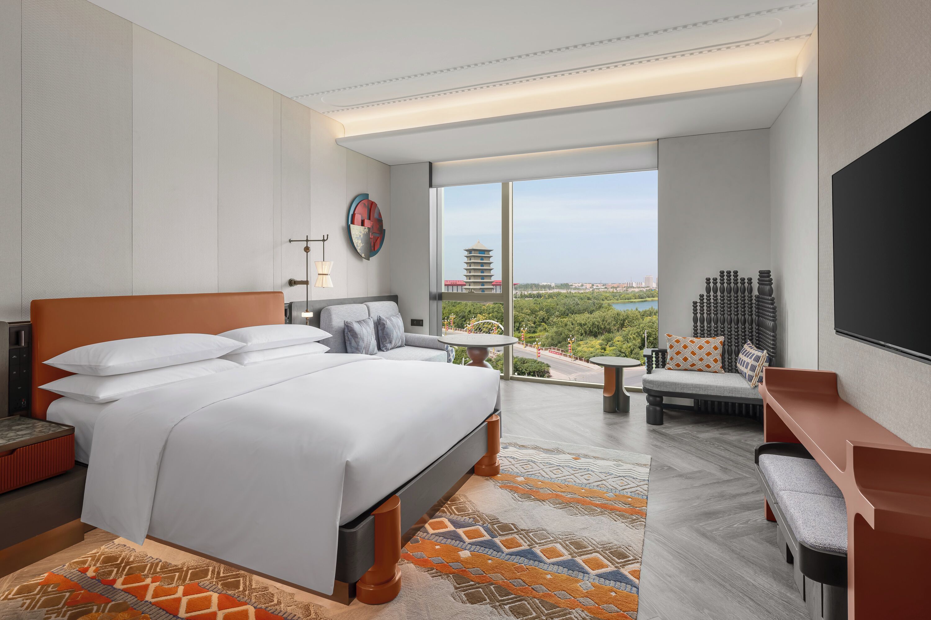 Daunenbettdecken, Minibar, Zimmersafe, Verdunkelungsvorhänge