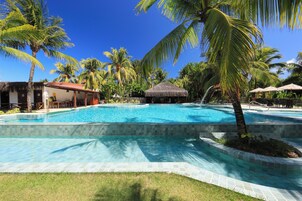 Outdoor pool, open 8:00 AM to 8:00 PM, pool umbrellas, sun loungers