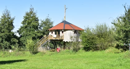 Cabane perchée sud Finistère : flower hut