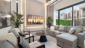 豪華別墅, 公園景觀 | 起居區 | 55-吋智慧型電視、數位頻道、Netflix、串流服務