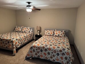 2 bedrooms, iron/ironing board, WiFi, bed sheets