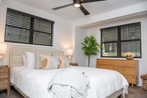 2 bedrooms, iron/ironing board, WiFi, bed sheets