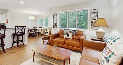 Updated ground floor condo w/ patio, fireplace, ski locker, door to door shuttle