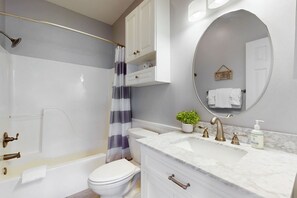 Hair dryer, towels