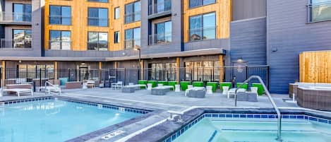 A heated pool