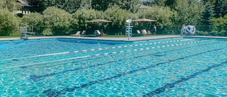 A heated pool