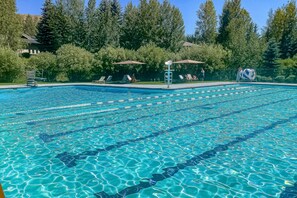 Una piscina riscaldata