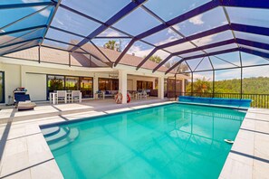 A heated pool