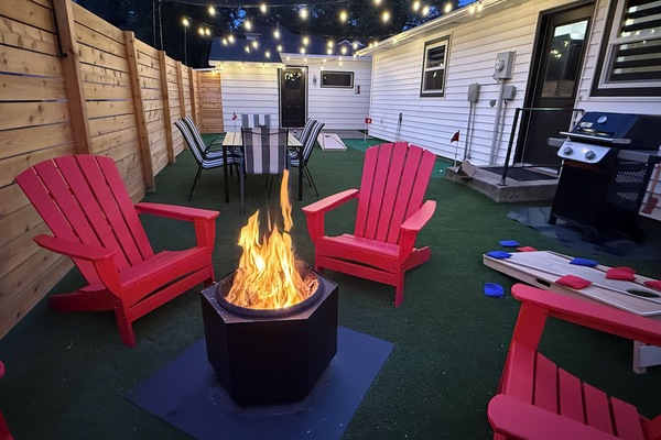 Relax by the fire pit after a long day!