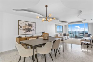 Appartement Supérieur, vue plage | Coin séjour