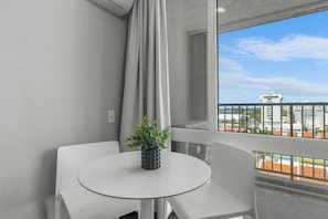 Exclusive Studio, Beach View | Individually decorated, individually furnished, laptop workspace