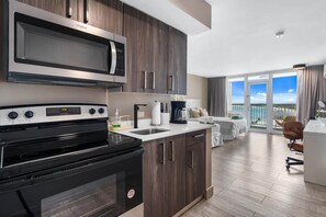 Studio, 2 Queen Beds (1258) | Private kitchenette | Full-size fridge, microwave, stovetop, espresso maker - ESJ by PMI Puerto Rico (Carolina)