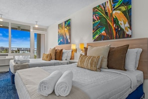 Business Apartment, Beach View | Individually decorated, individually furnished, laptop workspace